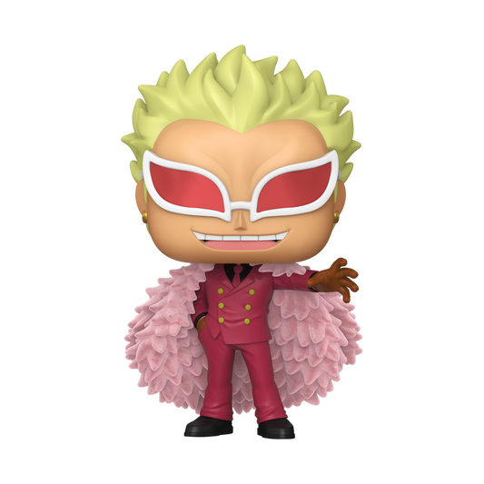 Doflamingo (Flocked) Funko Pop! #2327 San Diego Comic-Con Shared stock photo out-of-box from One Piece