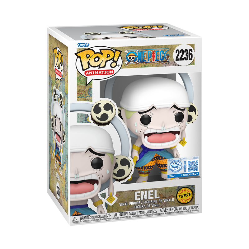 Enel Funko Pop! #2236 Exclusive Chase stock photo in-box from One Piece