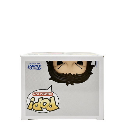 Top of box for Gold D. Roger Funko Pop! #1274 Funko Exclusive signed by Sean Hennigan