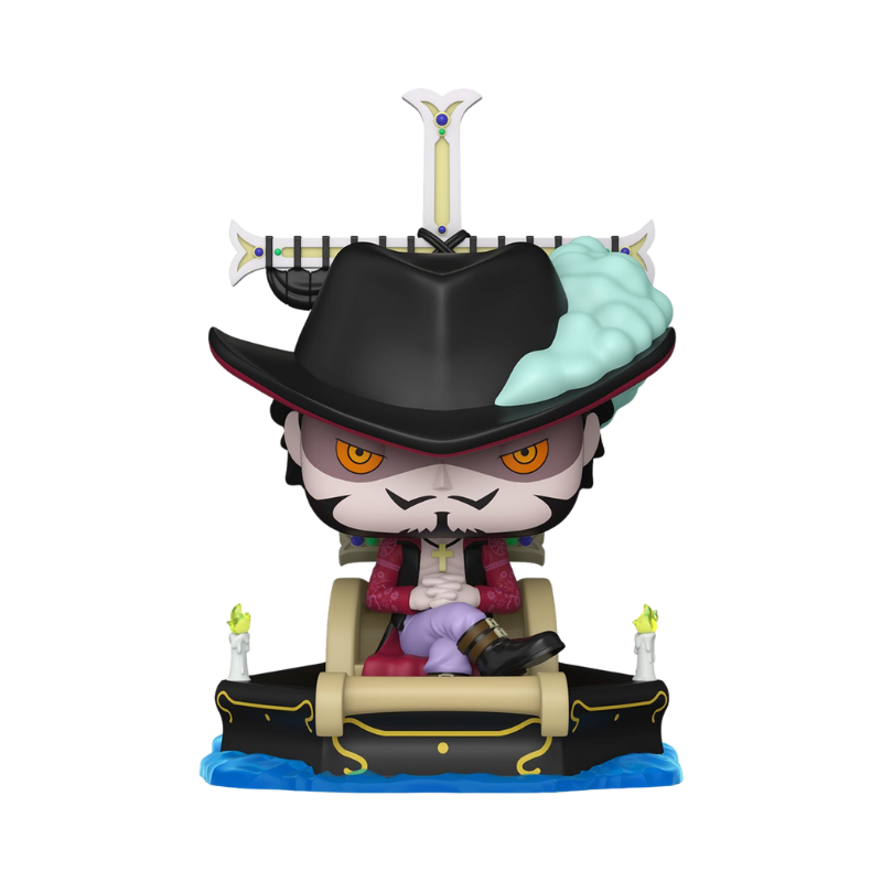 Dracule Mihawk on Hitsugibune Funko Pop! Rides #156 Specialty Series stock photo out-of-box from One Piece