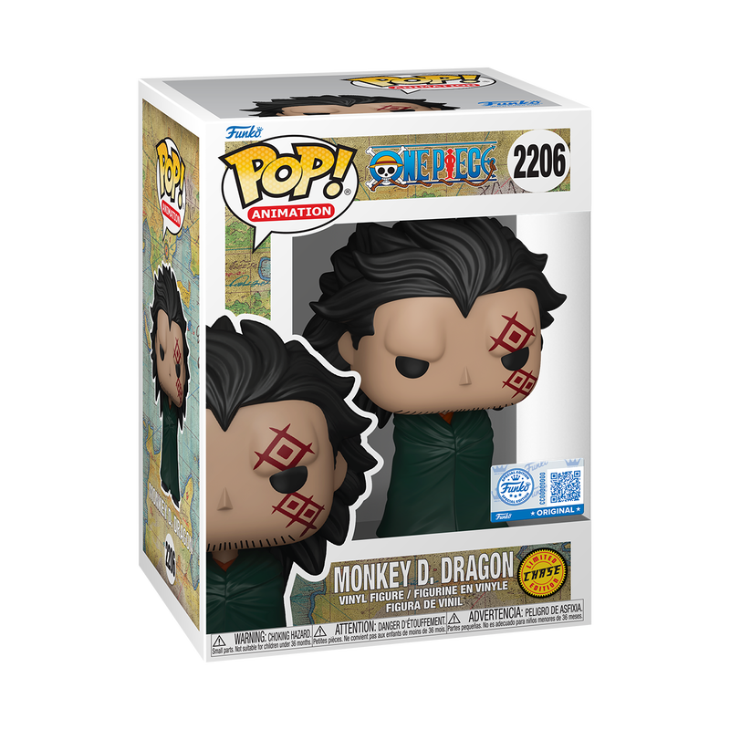 Monkey D. Dragon Funko Pop! #2206 Chase Exclusive stock photo in-box from One Piece
