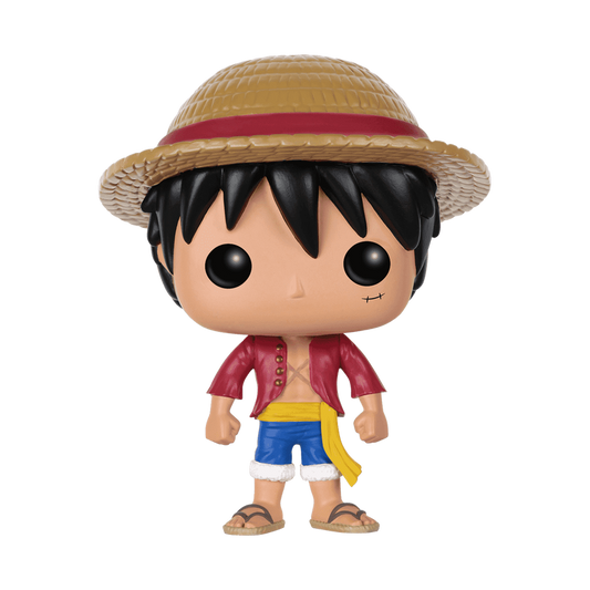 One Piece Monkey D. Luffy Funko Pop Figure Wearing Straw Hat