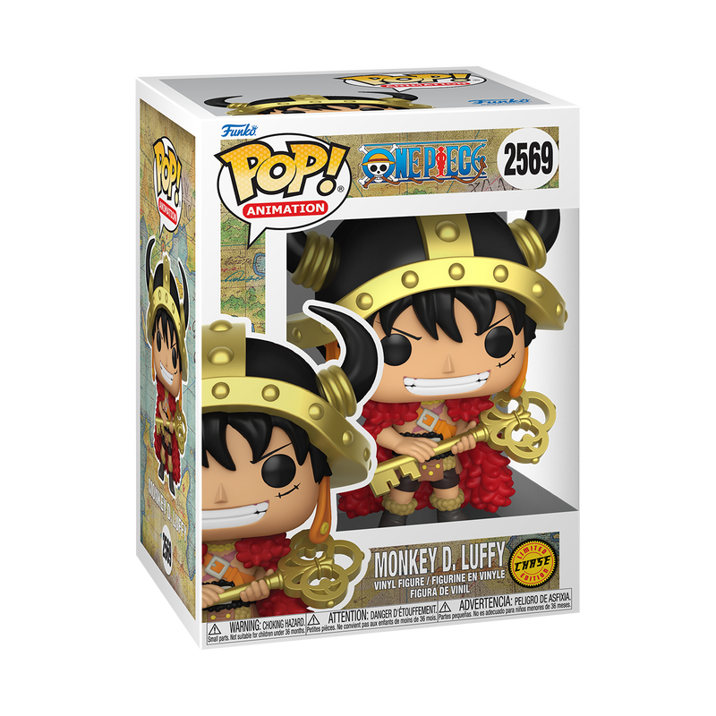 Monkey D. Luffy with Helmet Funko Pop! #2569 Chase stock photo in-box from One Piece