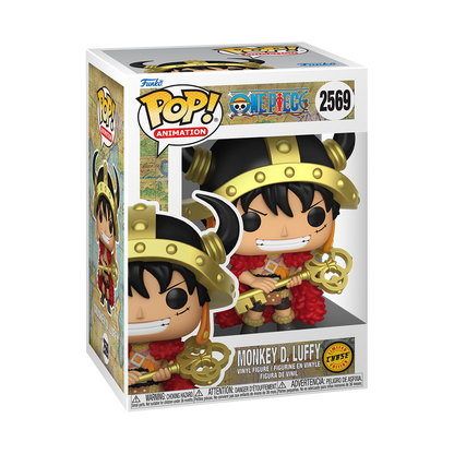 Monkey D. Luffy with Helmet Funko Pop! #2569 Chase stock photo in-box from One Piece