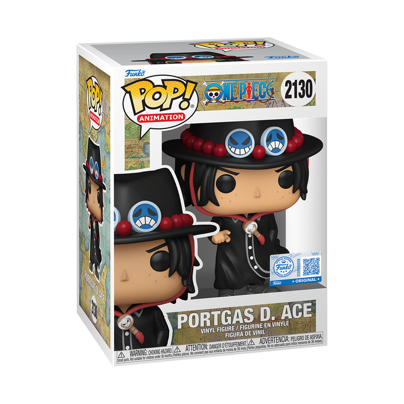 Funko Pop! One Piece Portgas D. Ace #2130 Exclusive in-box packaging photo