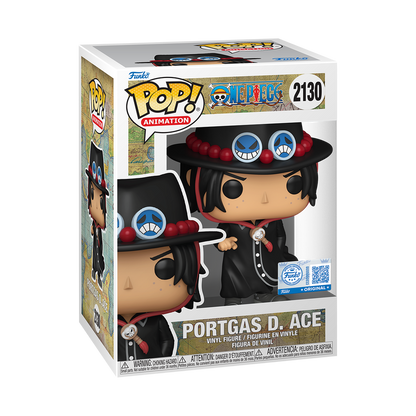 Funko Pop! One Piece Portgas D. Ace #2130 Exclusive in-box packaging photo