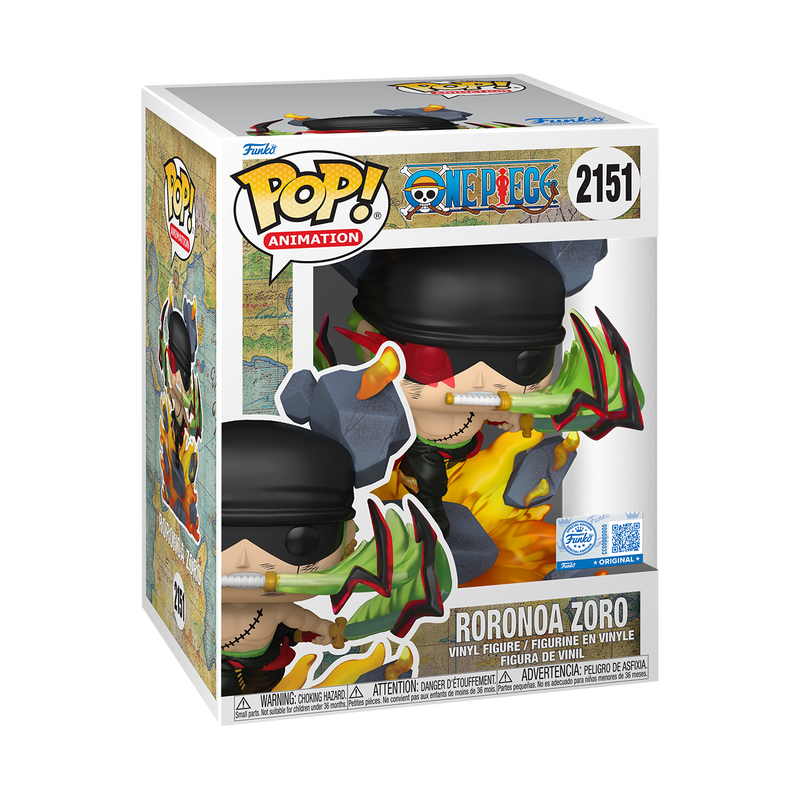 Roronoa Zoro King of Hell Funko Pop! #2151 Exclusive stock photo in-box from One Piece