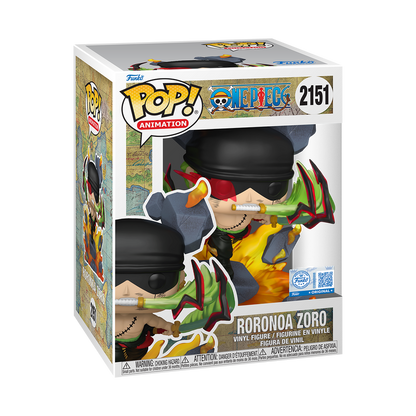 Roronoa Zoro King of Hell Funko Pop! #2151 Exclusive stock photo in-box from One Piece