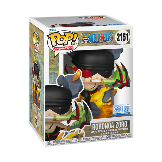 Roronoa Zoro King of Hell Funko Pop! #2151 Exclusive stock photo in-box from One Piece