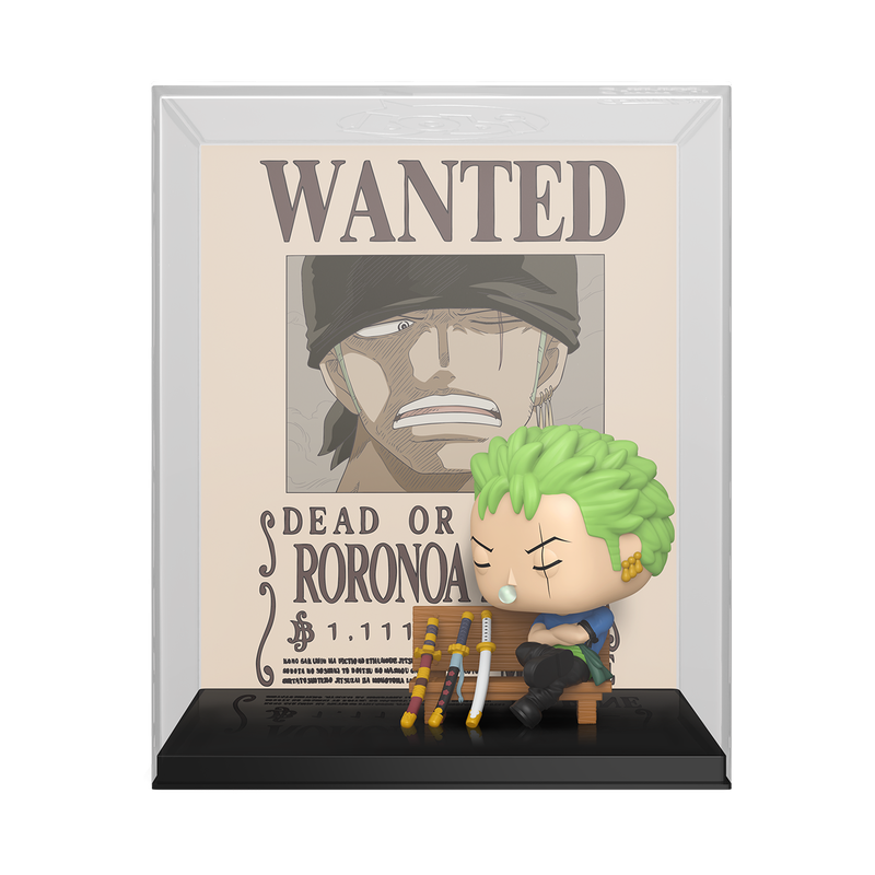 Roronoa Zoro Wanted Poster Funko Pop! #2124 Exclusive stock photo out-of-box from One Piece