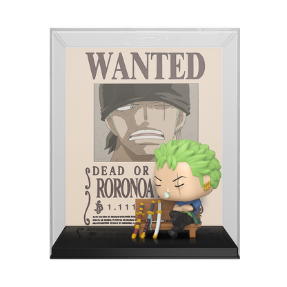 Roronoa Zoro Wanted Poster Funko Pop! #2124 Exclusive stock photo out-of-box from One Piece