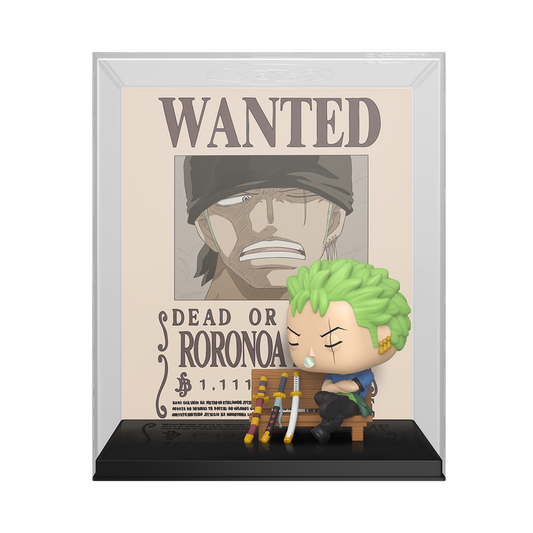 Roronoa Zoro Wanted Poster Funko Pop! #2124 Exclusive stock photo out-of-box from One Piece