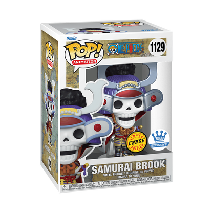 Samurai Brook Funko Pop! #1129 Metallic Chase Funko Exclusive stock photo in-box from One Piece