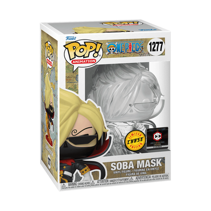 Soba Mask Funko Pop! #1277 Translucent Chase Chalice Collectibles Exclusive stock photo in-box from One Piece