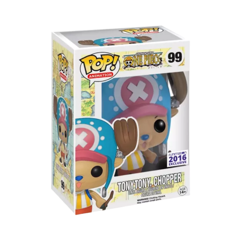 Tony Tony Chopper Funko Pop! #99 Flocked Funimation 2016 Exclusive stock photo in-box from One Piece