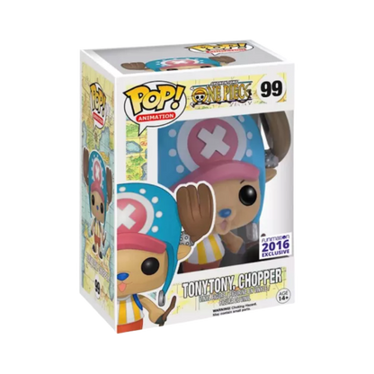Tony Tony Chopper Funko Pop! #99 Flocked Funimation 2016 Exclusive stock photo in-box from One Piece