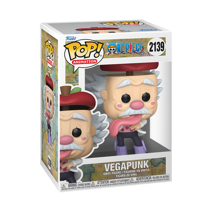 Vegapunk Funko Pop! #2139 Egghead Arc in box packaging from One Piece