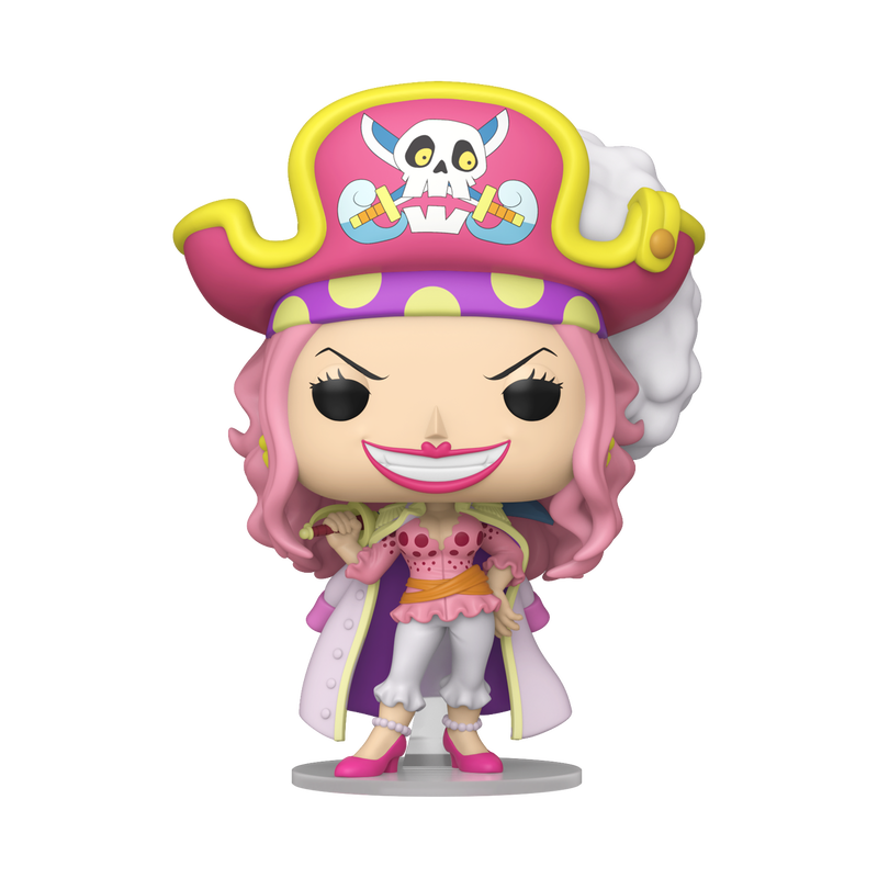 Stock photo of One Piece Funko Pop! Young Big Mom #2478 Funko Exclusive NYCC 2026 shared-sticker edition out of box.