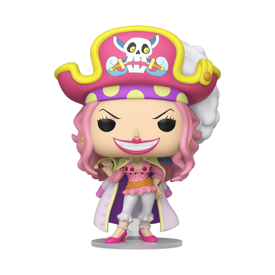 Stock photo of One Piece Funko Pop! Young Big Mom #2478 Funko Exclusive NYCC 2026 shared-sticker edition out of box.