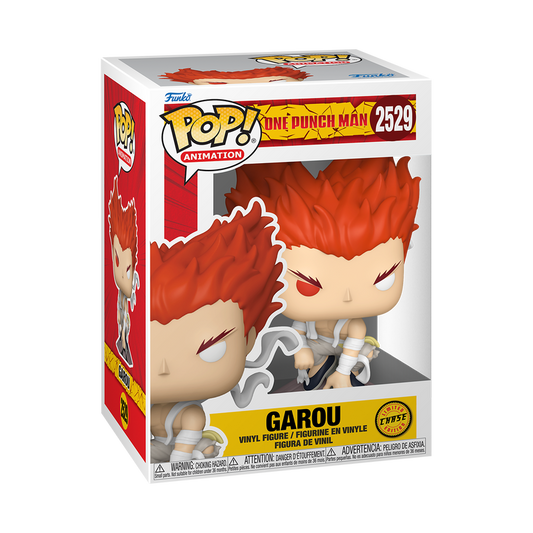 Garou Funko Pop! #2529 Chase stock photo in-box from One Punch Man