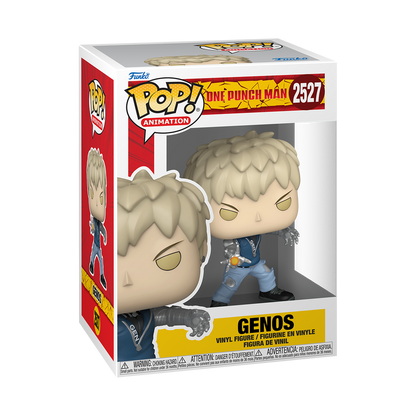 Genos Funko Pop! #2527 stock photo in-box from One Punch Man