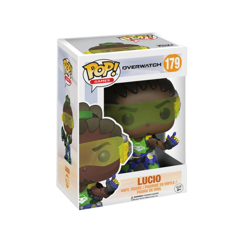 Lucio Funko Pop! #179 stock photo in-box from Overwatch