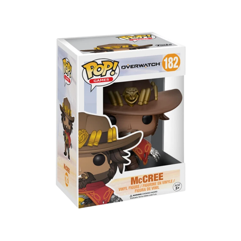 McCree Funko Pop! #182 stock photo in-box from Overwatch
