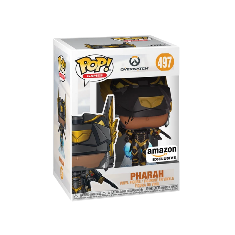 Pharah Funko Pop! #497 Amazon Exclusive stock photo in-box from Overwatch