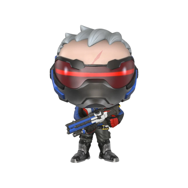Soldier: 76 Funko Pop! #96 GameStop Exclusive stock photo out-of-box from Overwatch