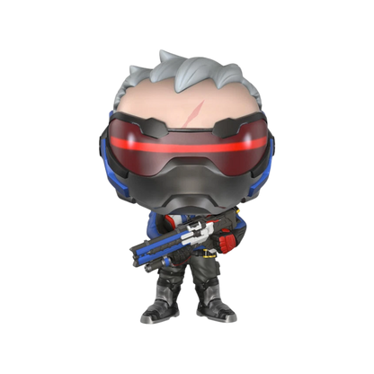 Soldier: 76 Funko Pop! #96 GameStop Exclusive stock photo out-of-box from Overwatch
