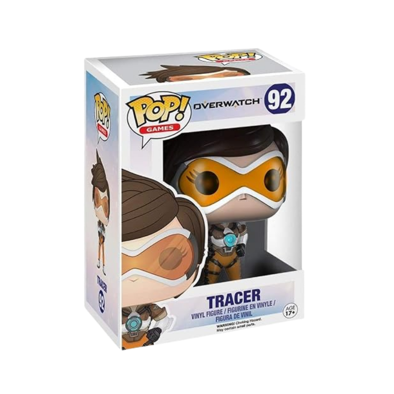 Tracer Funko Pop! #92 stock photo in-box from Overwatch