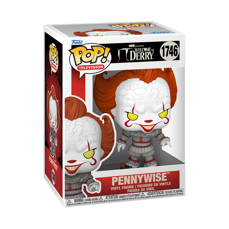 Funko Pop! IT Welcome to Derry Pennywise #1746 Funko Pop box packaging front view