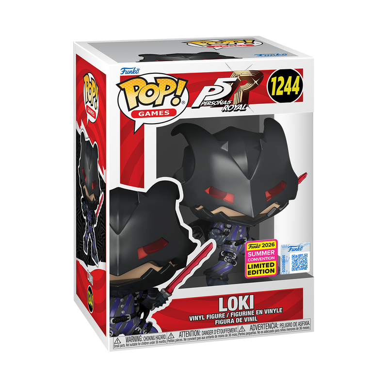Loki Funko Pop! #1244 San Diego Comic-Con Shared stock photo in-box from Persona 5 Royal