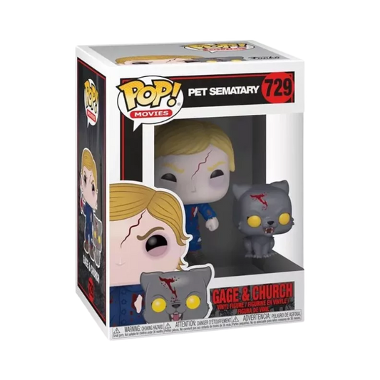 Gage & Church Funko Pop! #729 stock photo in box figure from Pet Sematary
