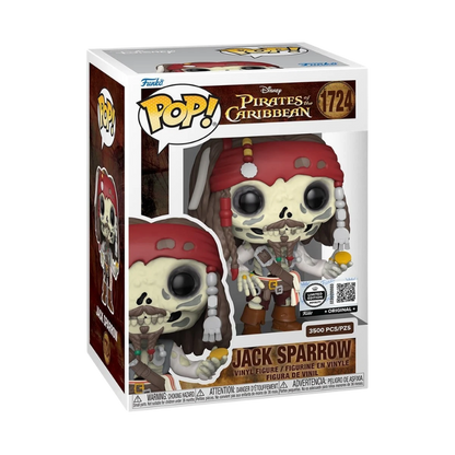 Jack Sparrow Funko Pop! #1724 Limited Edition Exclusive stock photo in-box from Pirates of the Caribbean
