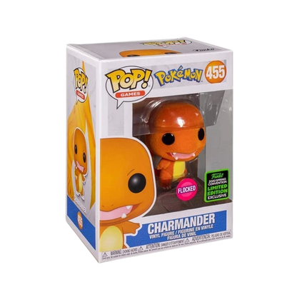 Charmander Funko Pop! #455 Flocked ECCC 2020 Shared stock photo in-box from Pokémon