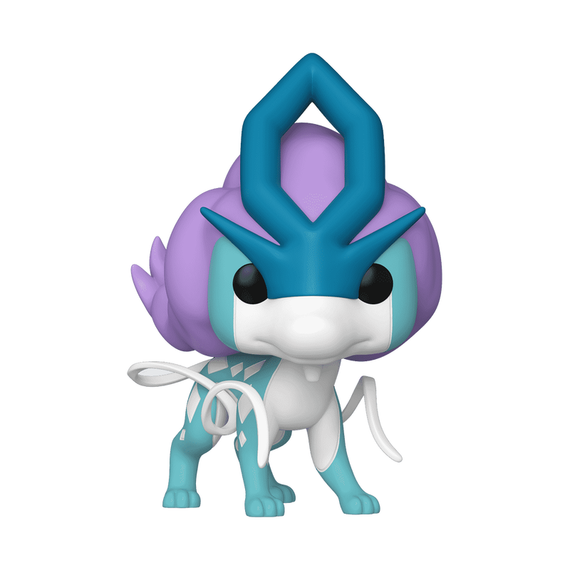 Jumbo Funko Pop Suicune #1048 from Pokémon, Wondrous Convention Limited Edition, shown outside packaging.