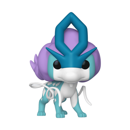 Jumbo Funko Pop Suicune #1048 from Pokémon, Wondrous Convention Limited Edition, shown outside packaging.