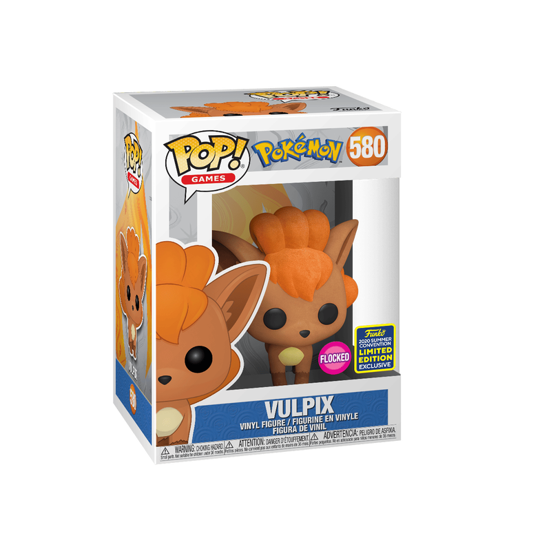 Vulpix Funko Pop! #580 Flocked SDCC 2020 Shared stock photo in-box from Pokémon