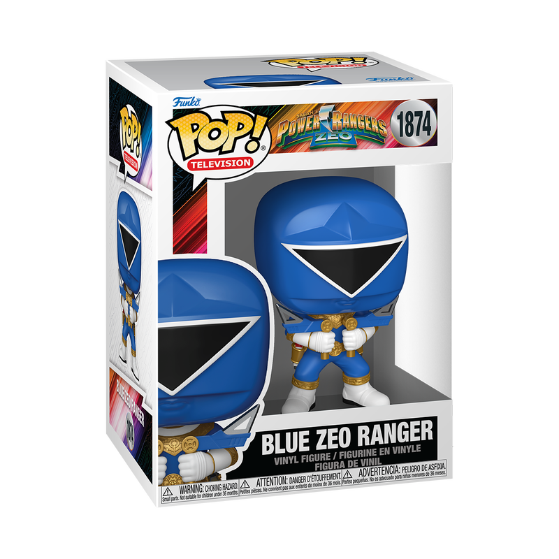 Blue Zeo Ranger Funko Pop! #1874 stock photo in-box Power Rangers Zeo