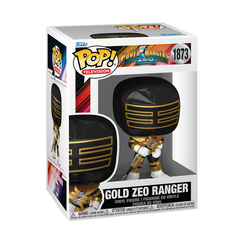 Gold Zeo Ranger Funko Pop! #1873 stock photo in-box Power Rangers Zeo