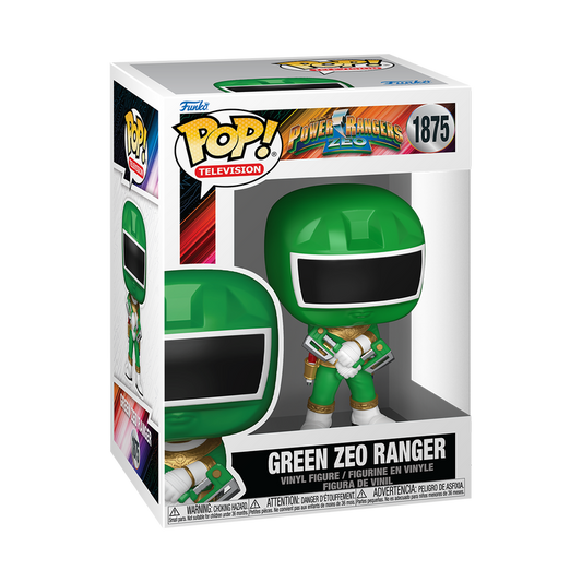 Green Zeo Ranger Funko Pop! #1875 stock photo in-box Power Rangers Zeo