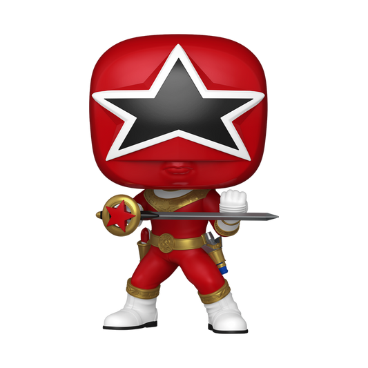 Power Rangers Zeo Red Zeo Ranger Funko Pop Figure Holding Zeo V Power Sword