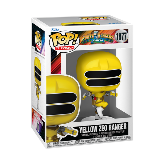 Yellow Zeo Ranger Funko Pop! #1877 stock photo in-box Power Rangers Zeo