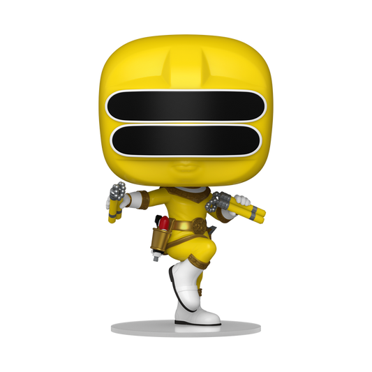 Yellow Zeo Ranger Funko Pop! #1877 stock photo out-of-box Power Rangers Zeo