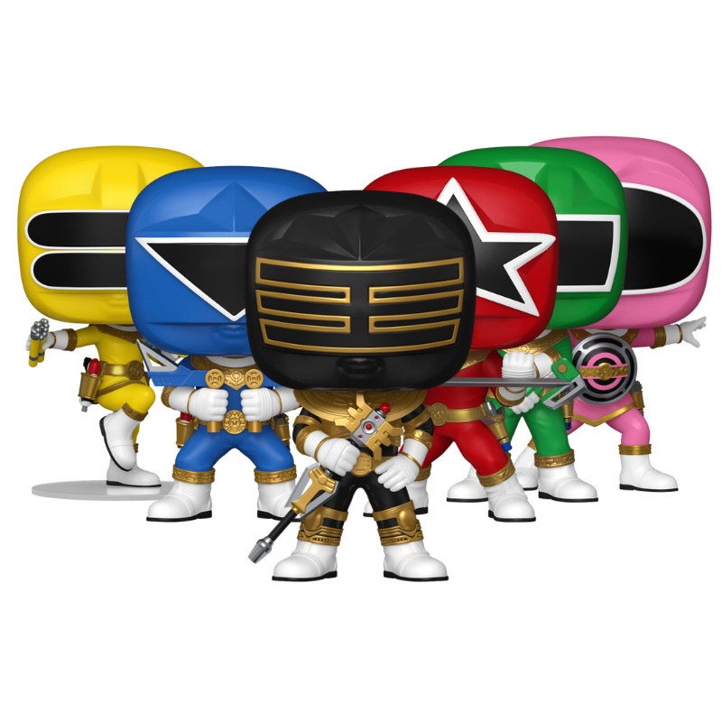 Zeo Rangers Set Funko Pop! #1714 1873 1874 1875 1876 1877 stock photo out-of-box Power Rangers Zeo