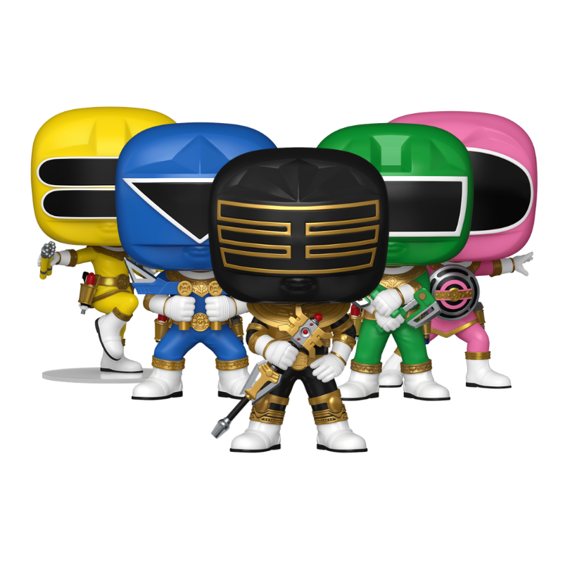 Zeo Rangers Set Funko Pop! #1873 1874 1875 1876 1877 stock photo out-of-box Power Rangers Zeo