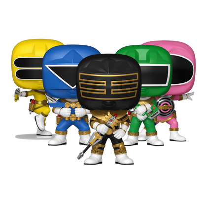 Zeo Rangers Set Funko Pop! #1873 1874 1875 1876 1877 stock photo out-of-box Power Rangers Zeo
