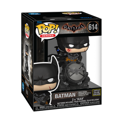 Batman Light-Up SFX Funko Pop! Premium #614 stock photo in-box from Batman Arkham Knight