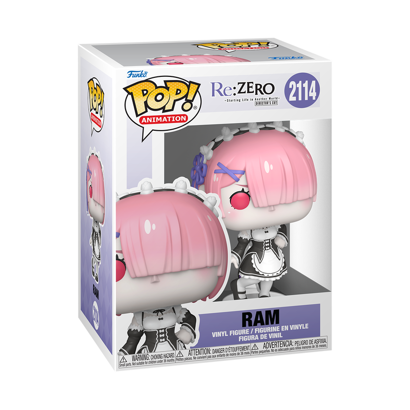 Funko Pop! Re:Zero Ram #2114 Funko Pop box packaging front view
